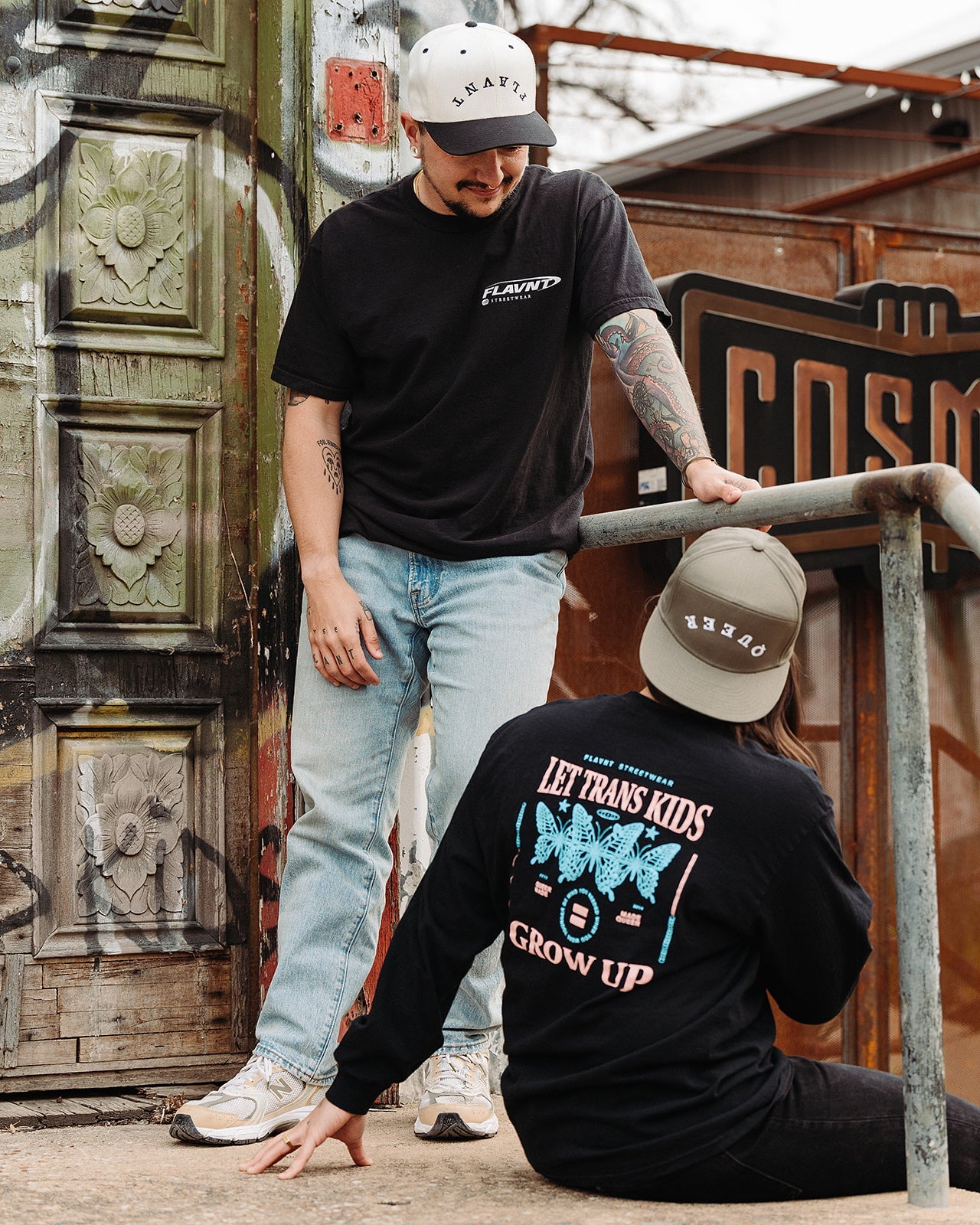 Let Trans Kids Grow Up Long Sleeve Tee - FLAVNT