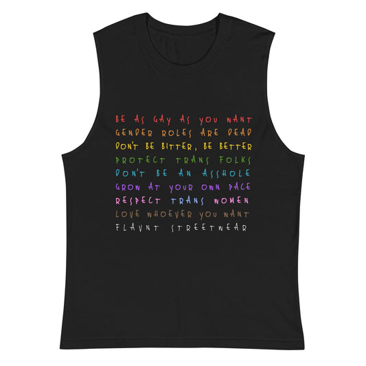 LGBT Mottos Muscle Shirt - FLAVNT