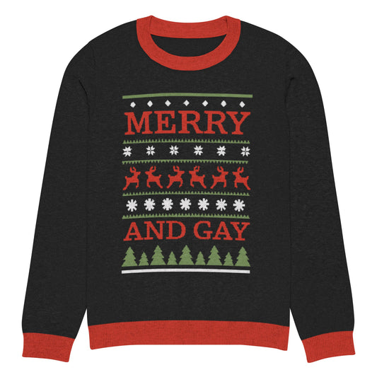 Merry and Gay Knitted crew neck sweater - FLAVNT