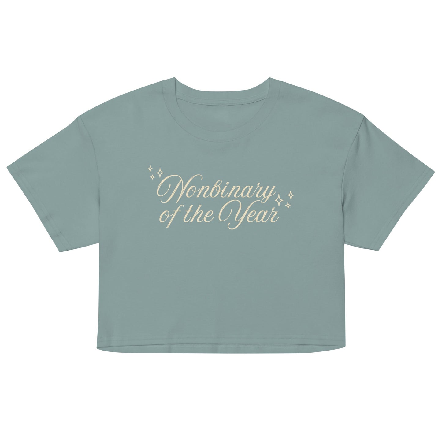 Nonbinary of the Year Script crop top - FLAVNT
