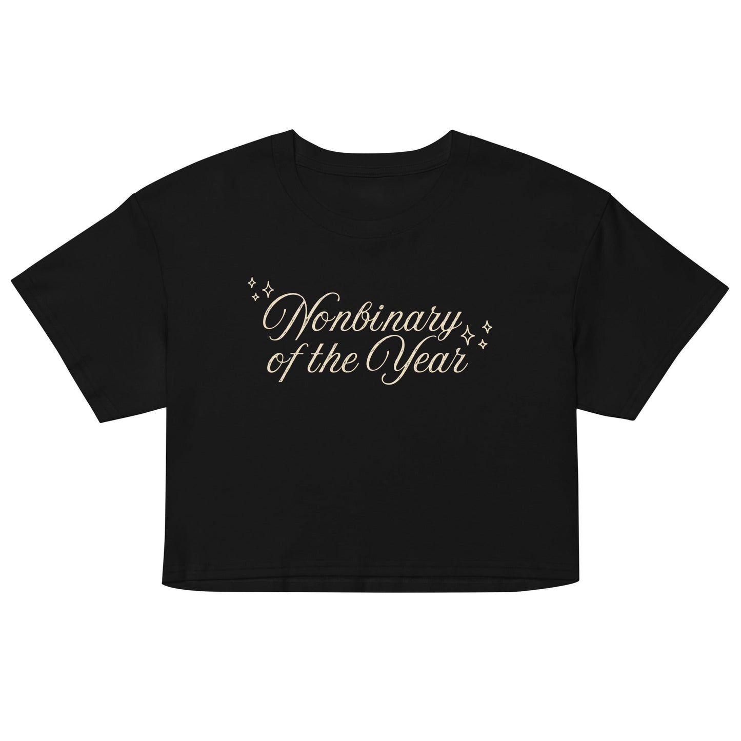 Nonbinary of the Year Script crop top - FLAVNT