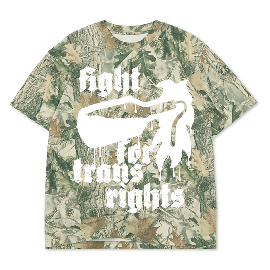 [PRE ORDER] Fight For Trans Rights Camo Tee - FLAVNT