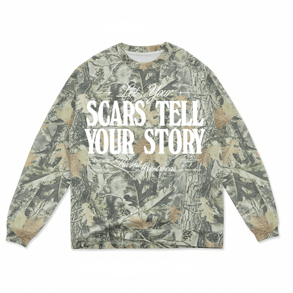 [PRE ORDER] Let Your Scars Tell Your Story Camo Long - Sleeve - FLAVNT