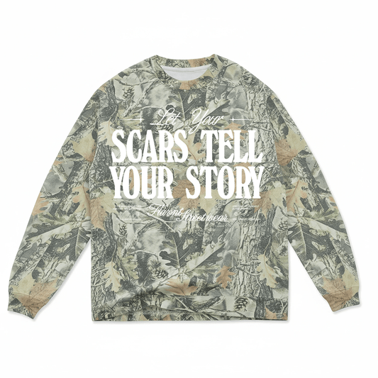 [PRE ORDER] Let Your Scars Tell Your Story Camo Long - Sleeve - FLAVNT