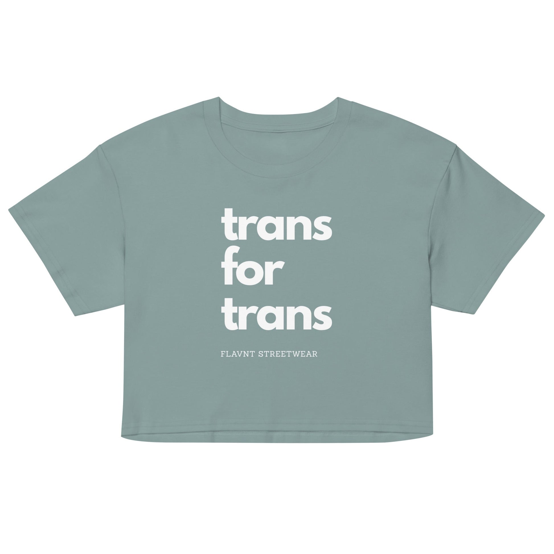 Trans for Trans crop top - FLAVNT