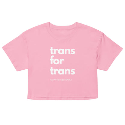 Trans for Trans crop top - FLAVNT
