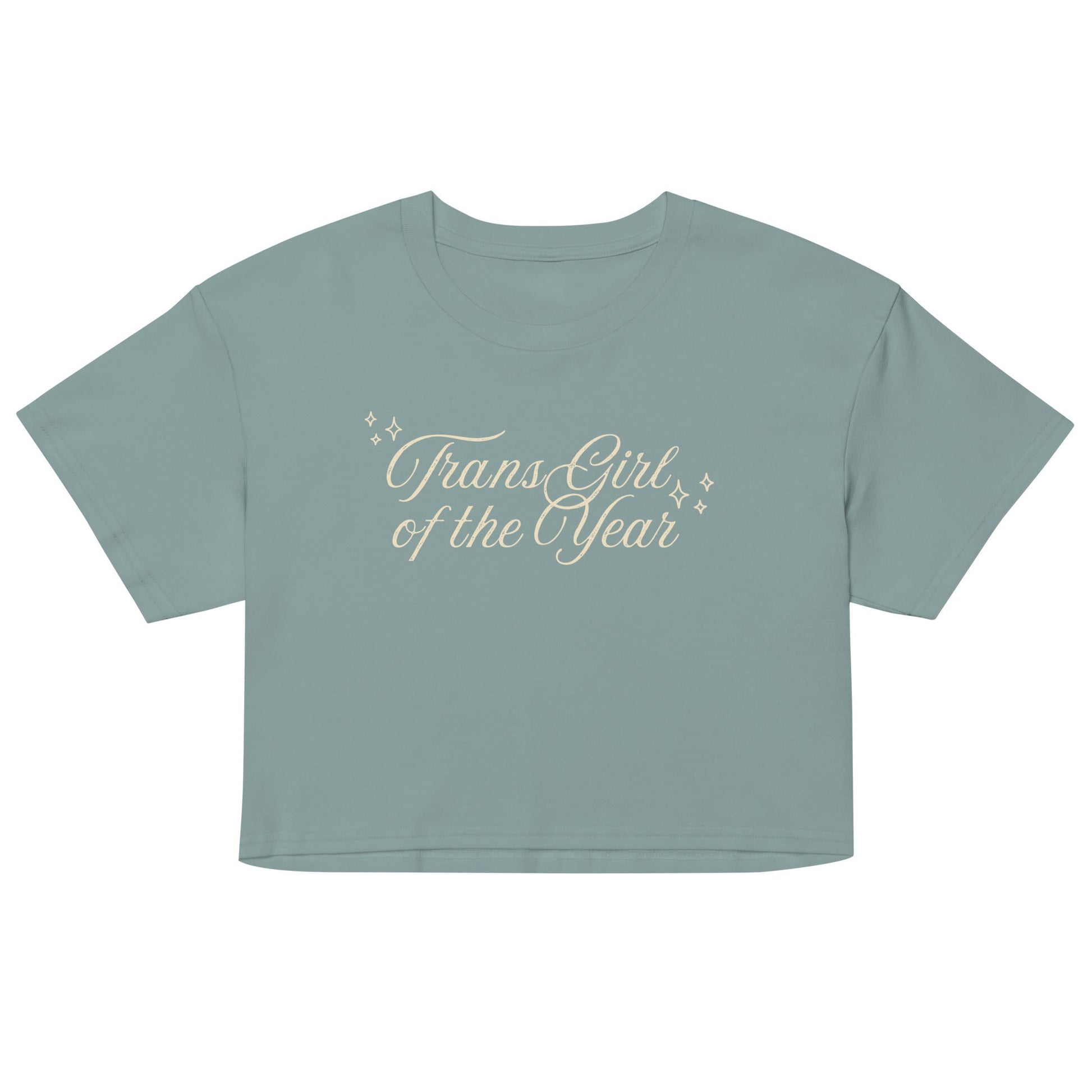 Trans Girl of the Year Script crop top - FLAVNT