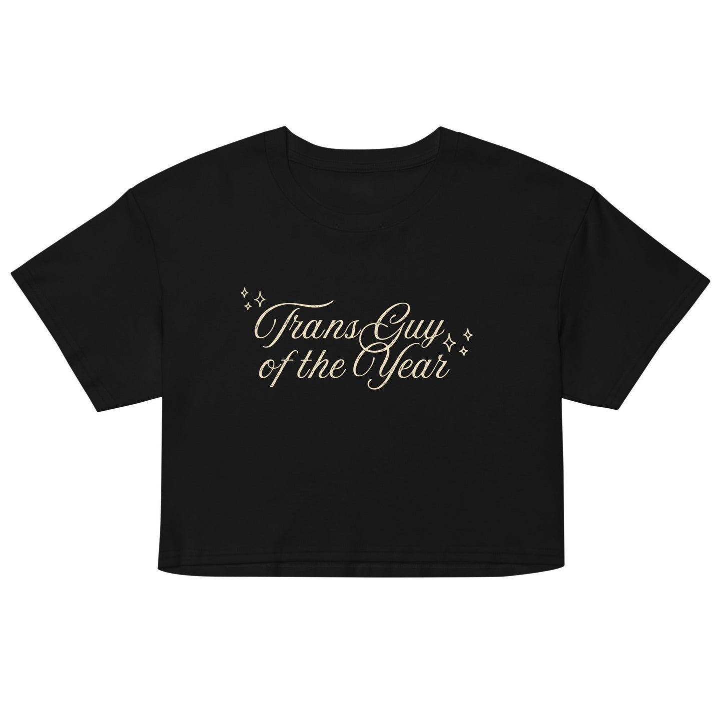 Trans Guy of the Year Script crop top - FLAVNT