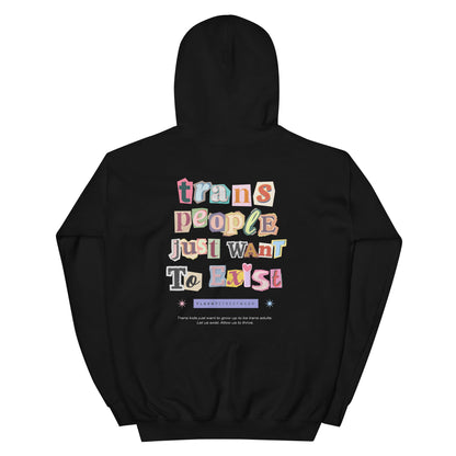 Trans People Just Want to Exist Hoodie - FLAVNT