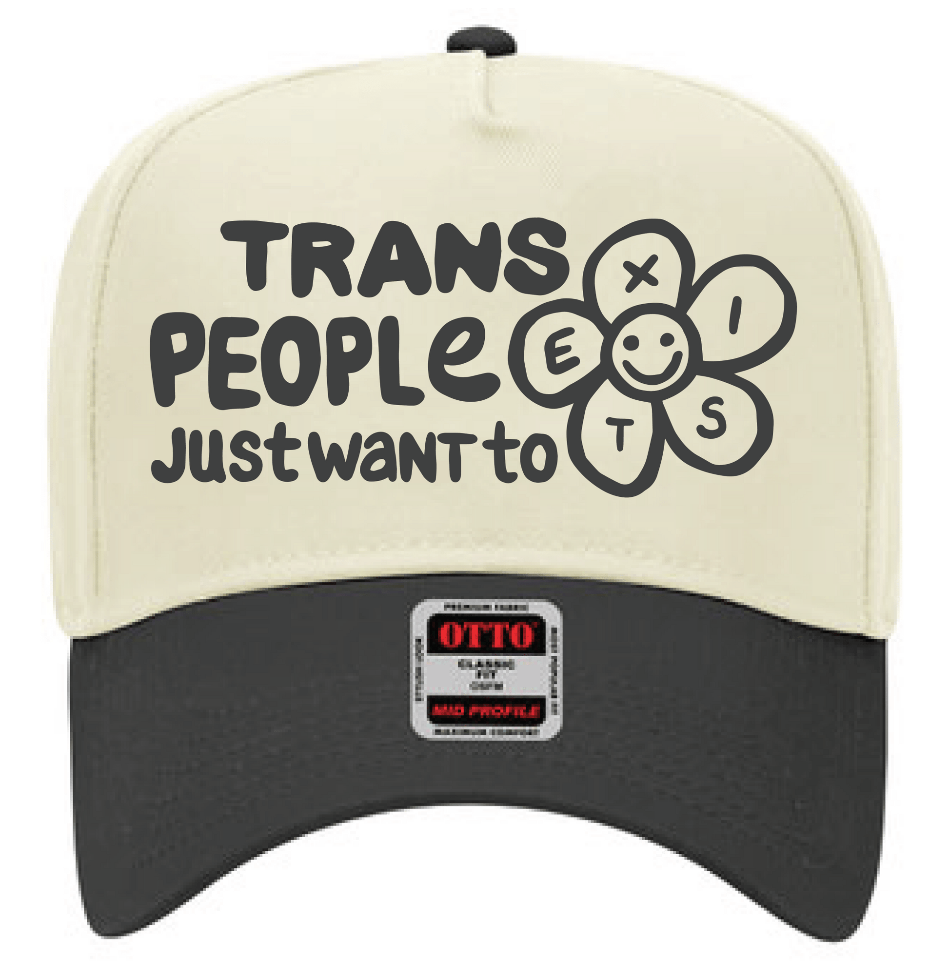 Trans People Just Want to Exist Two - Tone Hat - FLAVNT