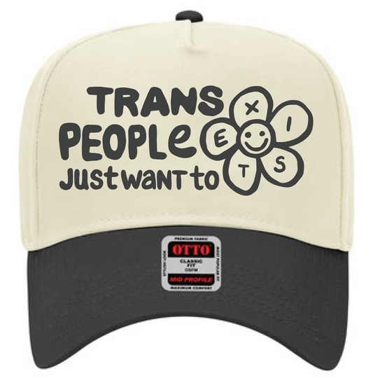 Trans People Just Want to Exist Two - Tone Hat - FLAVNT