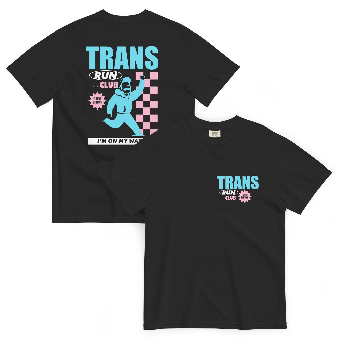 Trans Run Club Boxy Tee - FLAVNT