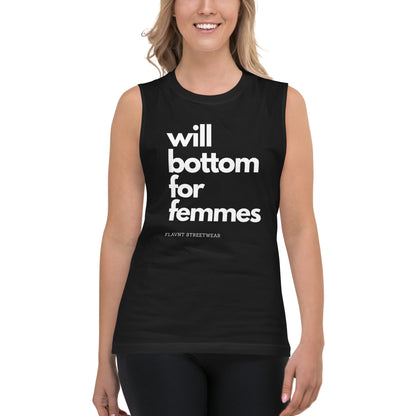 Will Bottom for Femmes Muscle Shirt - FLAVNT