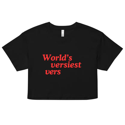 World's Versiest Vers crop top