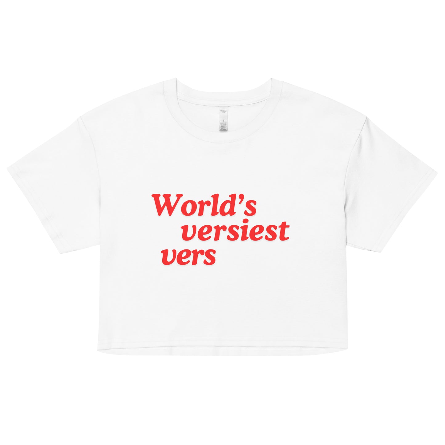 World's Versiest Vers crop top