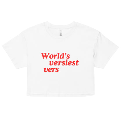 World's Versiest Vers crop top