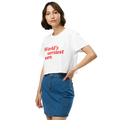 World's Versiest Vers crop top