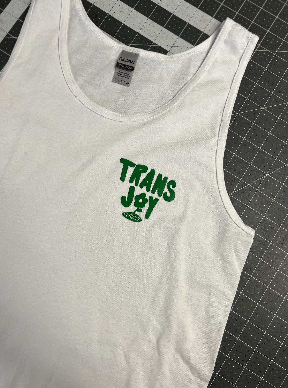 Trans Joy Green Print Tank