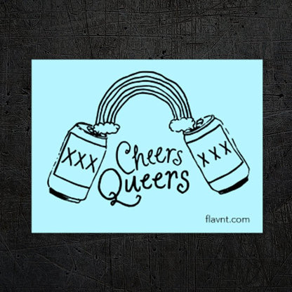 Cheers Queers Sticker - FLAVNT