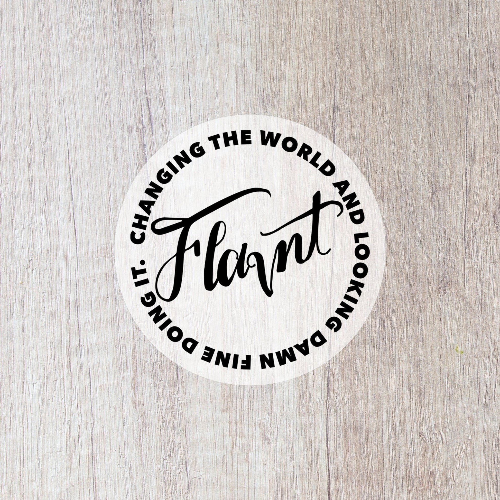 Flavnt Motto Clear Sticker - FLAVNT