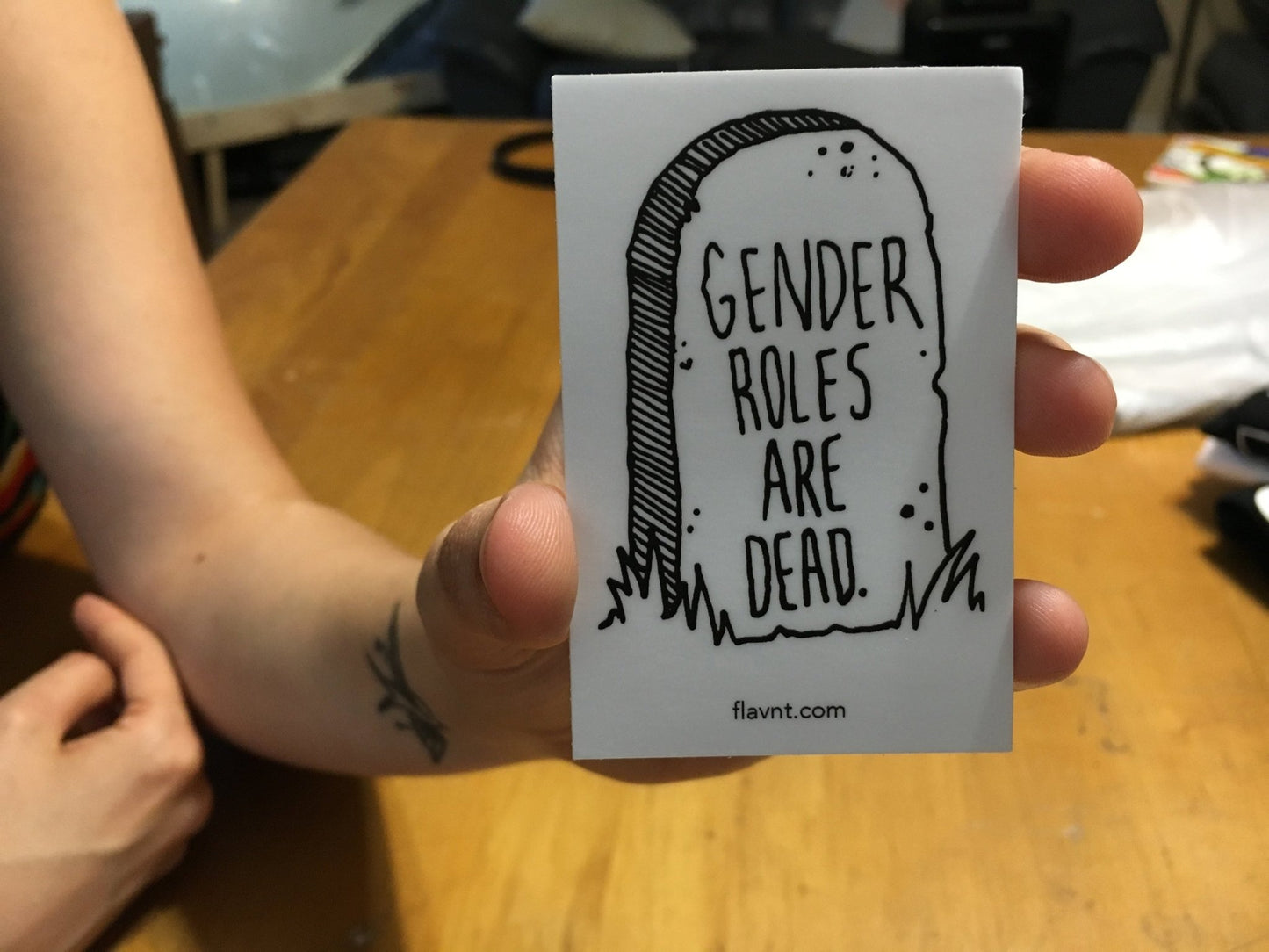 Gender Roles Are Dead Sticker - FLAVNT
