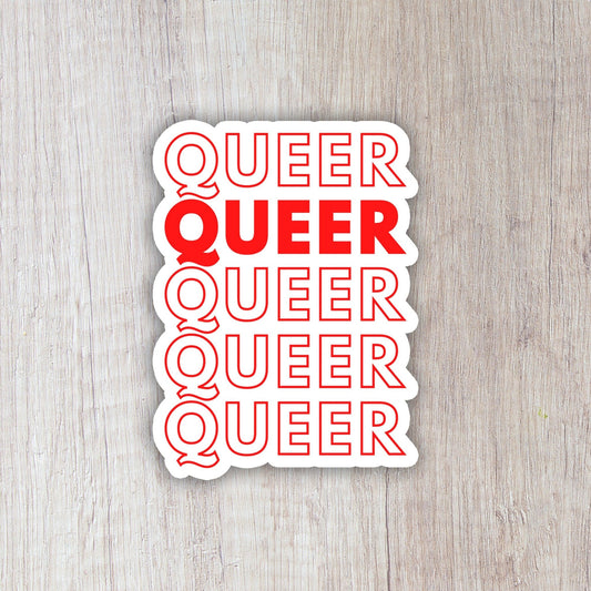 Queer Repeat Sticker - FLAVNT