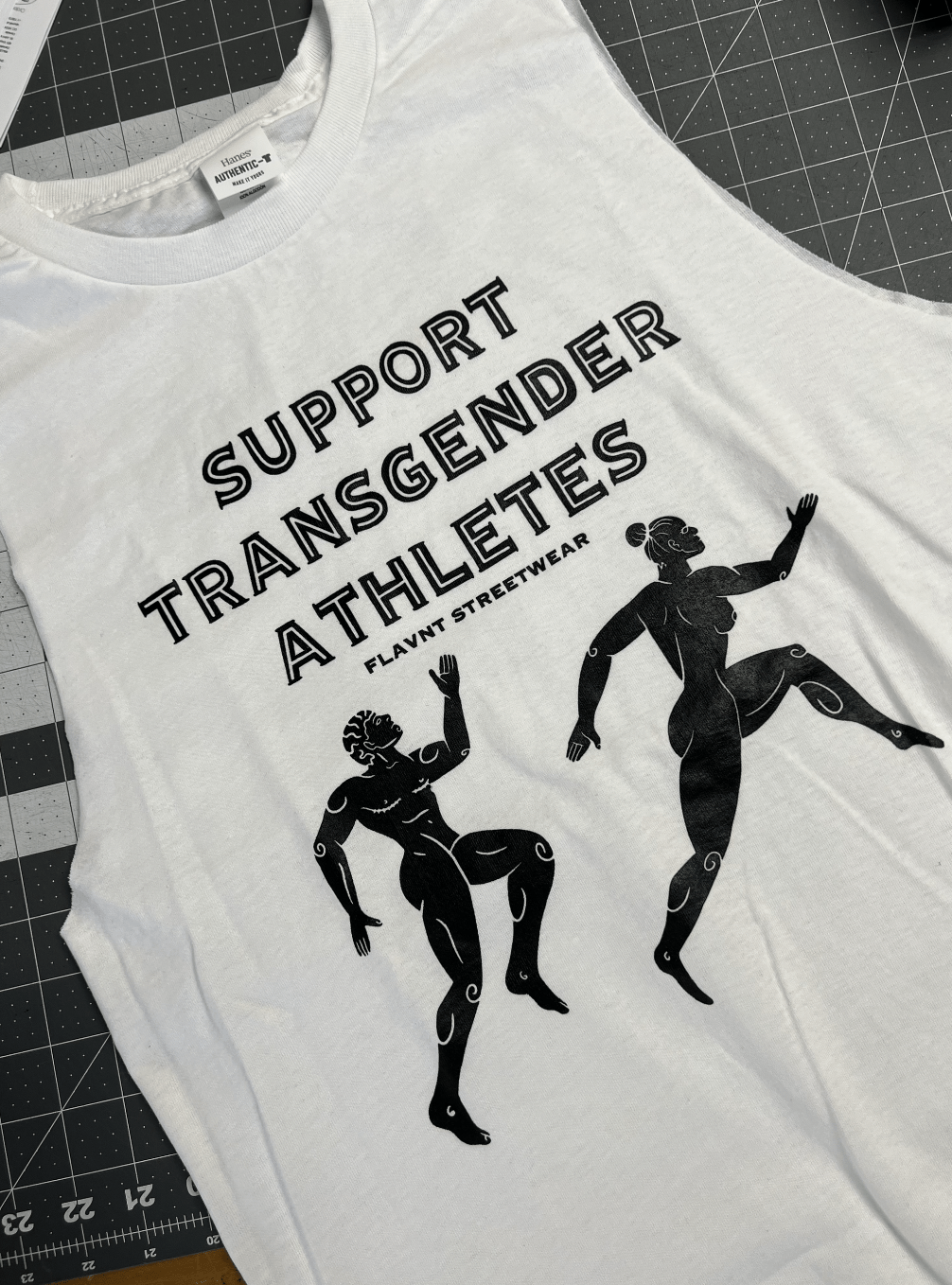 Support Transgender Athletes Cutoff Tank - FLAVNT