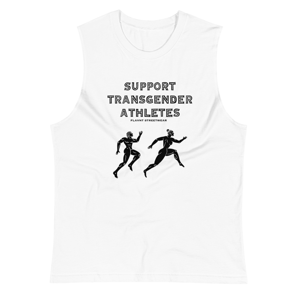 Support Transgender Athletes Cutoff Tank - FLAVNT