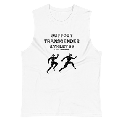 Support Transgender Athletes Cutoff Tank - FLAVNT