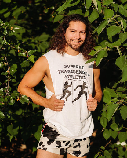 Support Transgender Athletes Cutoff Tank - FLAVNT