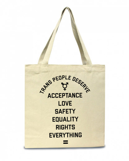 Trans Equality Canvas Tote
