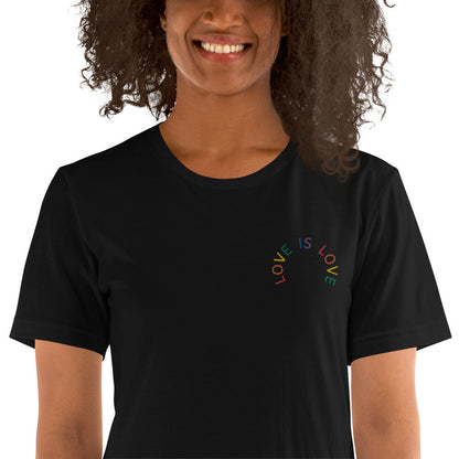 Love is Love Embroidered T-Shirt