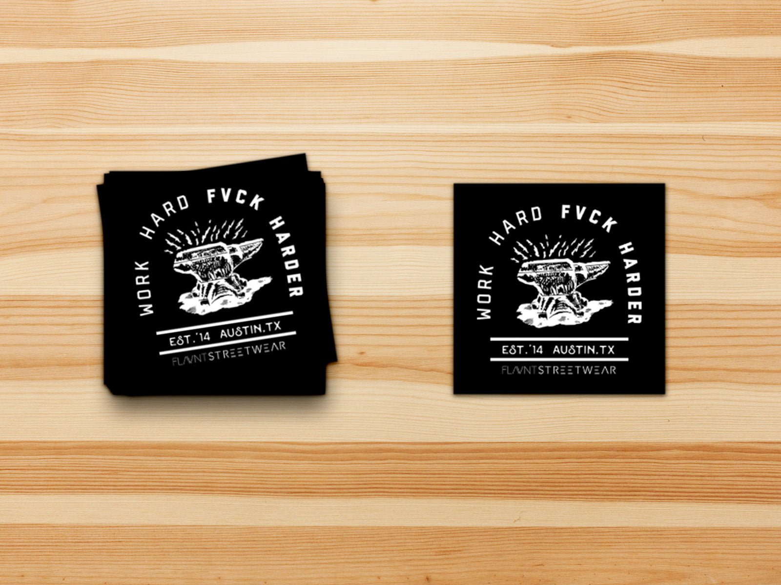 Work Hard Fvck Harder (Version 2) Sticker - FLAVNT